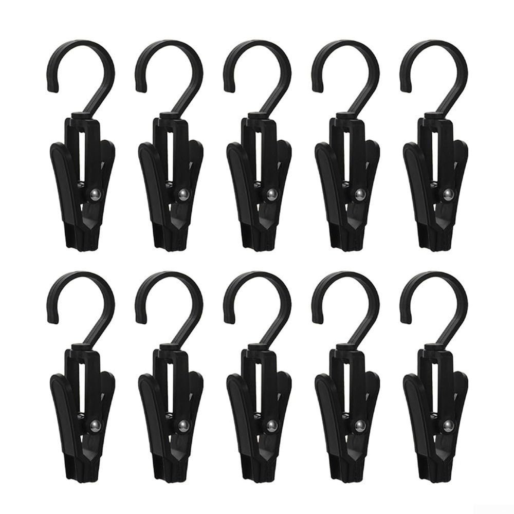 Towel Hooks with 360-Degree Rotating Clip