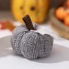 Decorative Orange Knitted Pumpkin view 2
