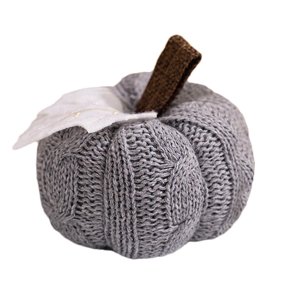 Decorative Orange Knit Pumpkin for Fall