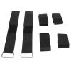 Pwshymi Dumbbell Ankle Straps, Breathable and Comfortable Nylon Foot Attachments for Strength Training, 2-Pack (Black) view 3