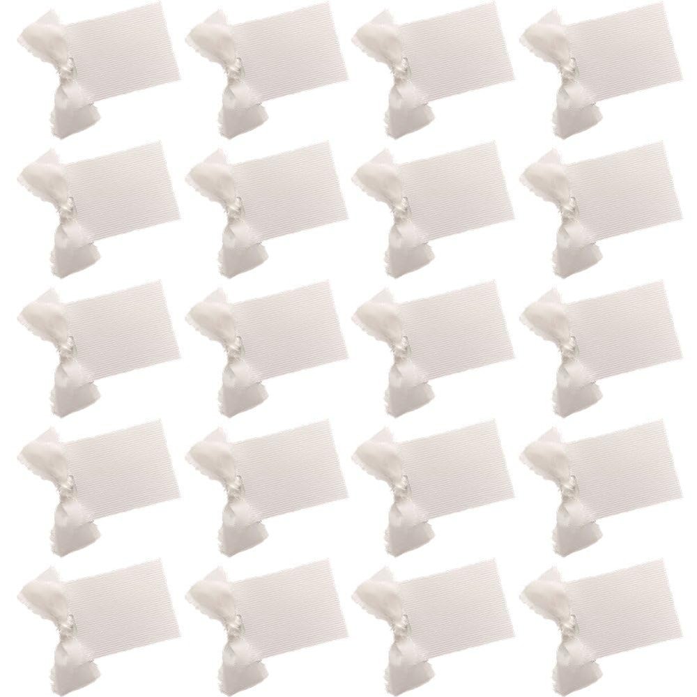 Casiler 20 Blank Table Cards with Ribbon