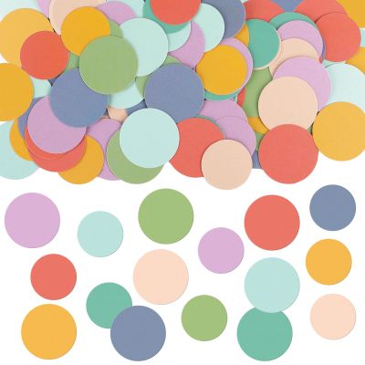 120-Piece Cardboard Confetti, 8 Colors
