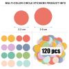 120-Piece Cardboard Confetti, 8 Colors view 2