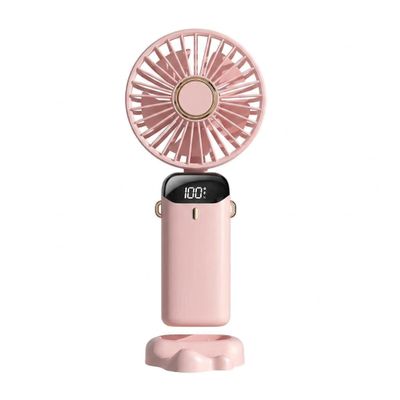 Winwj Handheld Fan with Active Ice Cooling, Portable, 20,000 RPM, High Speed, 20.5-Hour Runtime, 4 Speeds