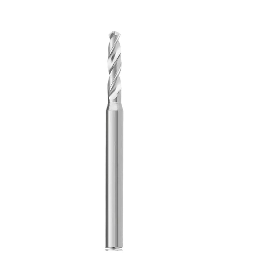 1-Piece Uncoated Solid Carbide Drill Bit, 6.19–6.9 mm, 3×D, Aluminum, External Cooling, CNC Tool
