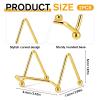 Exircy 2-Pack Metal Easel Stands, 2.5 Inch Plate Holders - Gold view 2