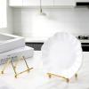 Exircy 2-Pack Metal Easel Stands, 2.5 Inch Plate Holders - Gold view 3