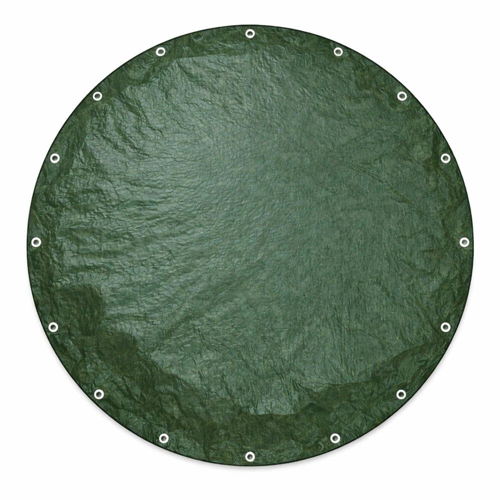 VEPATIM PolyTarp PE Round Cover Tarp, 3 m, Green, Waterproof, 210 g/m²