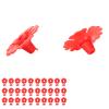 KUIDAMOS Replacement Flowers for Hummingbird Feeders, 30-Piece Set, Yellow and Red view 1