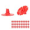 KUIDAMOS Replacement Flowers for Hummingbird Feeders, 30-Piece Set, Yellow and Red view 2