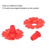KUIDAMOS Replacement Flowers for Hummingbird Feeders, 30-Piece Set, Yellow and Red view 3