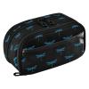 KLL PVC Pencil Organizer with Compartment, Dragonfly, Sky Blue/Black view 1