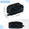 KLL PVC Pencil Organizer with Compartment, Dragonfly, Sky Blue/Black view 3