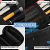 KLL PVC Pencil Organizer with Compartment, Dragonfly, Sky Blue/Black view 4