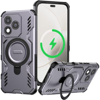 LVVFEI Case for Honor 400 Lite 5G, MagSafe Compatible, Purple