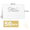 50 Pack Place Cards - Glad You're Here with Heart view 2