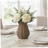 Ginwrek Rattan Vase, Handwoven Decorative Wicker Vase for Flowers view 3