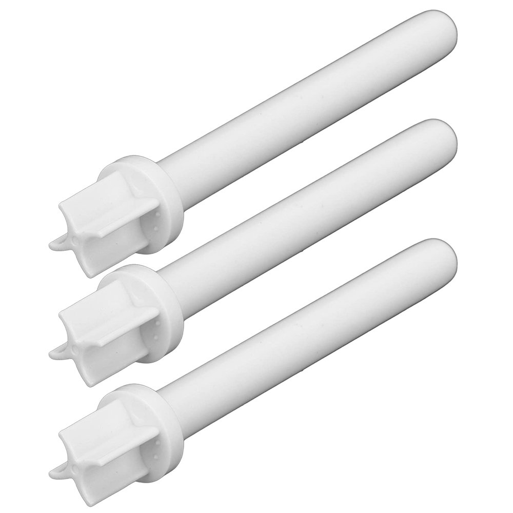 Alomejor Durable White Plastic Bobbins for Crafters, 3 Pack, for Common Sewing Machines