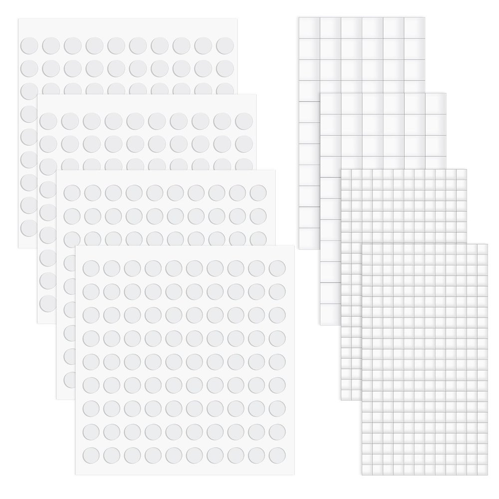 Ajcotahm 8 Sheets 3D Double-Sided Adhesive Dots