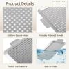 Grill Topper, Perforated Grill Pans with Handles, Versatile, Nonstick, for Fish, Meat and Vegetables, 2-Piece Set view 4