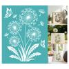 GOMAKERER 2 Sheet Dandelion Butterfly Stencil view 1