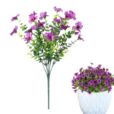 Artificial Flowers - Realistic Purple Silk Decoration for Home