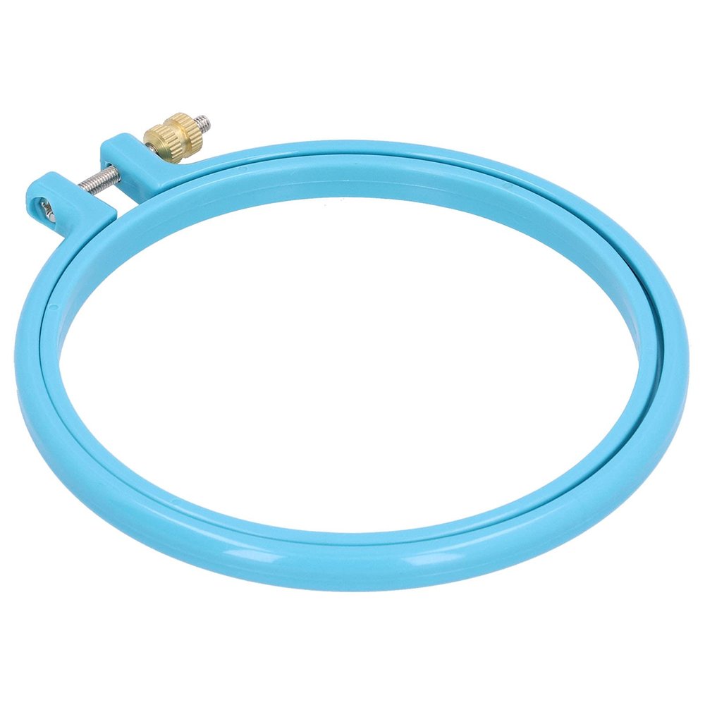 Alomejor Colorful Plastic Cross Stitch Hoop for DIY Sewing
