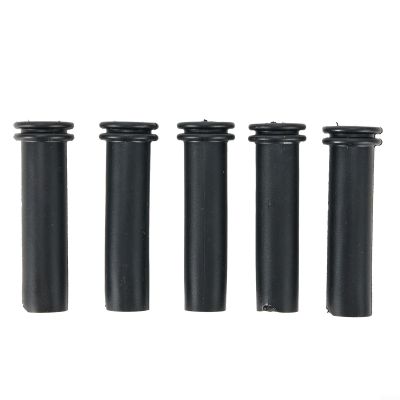 FACAIIO 5-Pack Vacuum Hose Set, Compatible with 694000, 281730, 691040, 3.8 cm Length, 1/4 in ID, 3/8 in OD Small End, Lawn Mower Parts