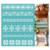 GOMAKERER 2 Sheet Screen Printing Stencil with Aztec Pattern view 1