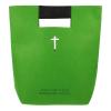 Green Felt Bible Bag with PU Handle view 1