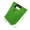 Green Felt Bible Bag with PU Handle view 2