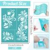GOMAKERER 2 Sheet European Screen Printing Stencil with Vine Pattern view 2
