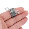 Cryfokt Compact Stainless Steel Thimble Yarn Guide for Organized Knitting, Silver, 1 Piece view 2