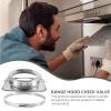 BETOOKY Stainless Steel Backdraft Damper 150 x 150 mm for Kitchen Exhaust, with Quiet Operation and Rain Backflow Protection, for Restaurant Kitchens and Hotels view 3