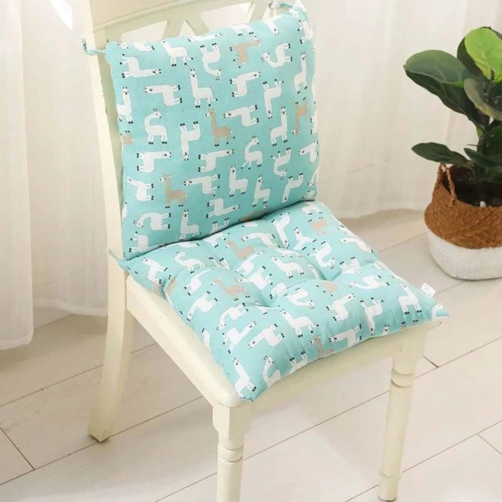 Outdoor Seat Cushion with Straps, Low-Back Cushion, 40 x 80 cm, for Garden Chairs, Benches and Dining Chairs (45 x 45 cm, 1 Piece)
