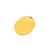 Vintage Oval Engraving Pendant Gold view 1