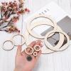QUARKZMAN 0.8 Inch Unfinished Wood Rings view 3