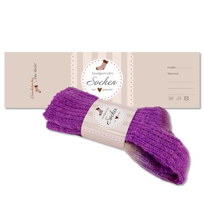 Frida's Wool House Sock Bands - Brown Stripes