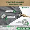 Covello Tarpaulin 8 x 10 m, 260 g/m², Waterproof Woven Tarpaulin, Silver view 3