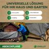 Covello Tarpaulin 8 x 10 m, 260 g/m², Waterproof Woven Tarpaulin, Silver view 4