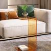10 mm Thick Transparent Acrylic C-Shaped Side Table, 30 x 30 x 55 cm view 1