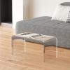 10 mm Thick Transparent Acrylic C-Shaped Side Table, 30 x 30 x 55 cm view 4