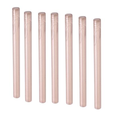 Alomejor Flexible Wax Seal Stick Set, Smoke-Free Wax Seal Sticks for DIY Projects, 10 Pieces, Champagne Gold (GOLD #12)