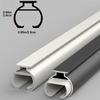 1 m Aluminum Curtain Track System with Quiet Rollers view 2