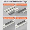 1 m Aluminum Curtain Track System with Quiet Rollers view 4
