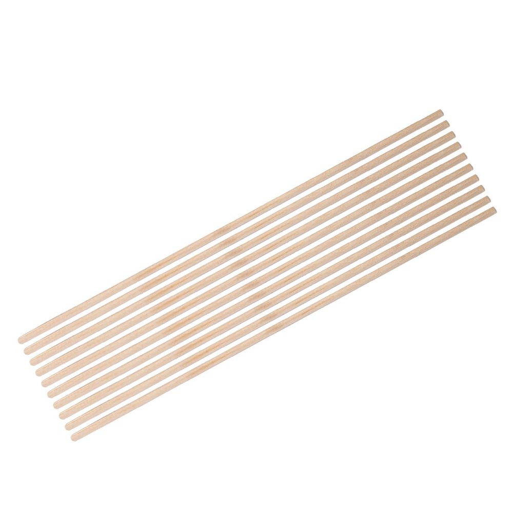 Aolidsive Wooden Sticks, Natural White Birch, DIY Craft Sticks for Sand Table Models and Scene Decoration, 10 Pieces (4MM * 30CM)