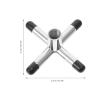 HOUDERCO Silver Metal Cross Cue Bridge for Pool Tables view 2