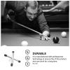 HOUDERCO Silver Metal Cross Cue Bridge for Pool Tables view 3