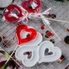 Heart-Shaped Silicone Mold with Snowman view 2