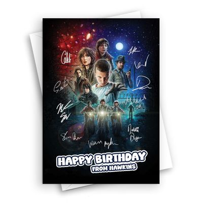 HWC Trading Stranger Things ID-005724 Fan Greeting Card, A5